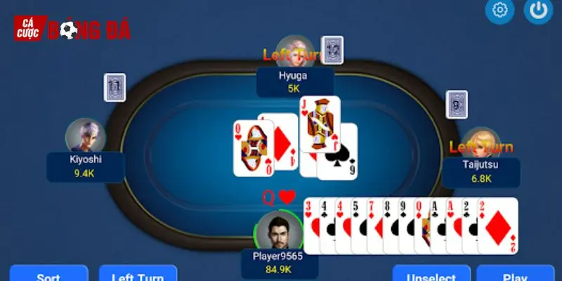 Quy định đè heo trong game tiến lên miền Nam đếm lá